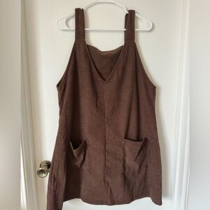 Women’s corduroy dress-brown